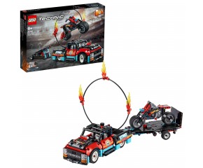 LEGO® Technic Furgonetka i motocykl kaskaderski 42106