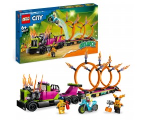 LEGO® City Wyzwanie kaskaderskie – ciężarówka i ogniste obręcze 60357