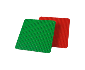 LEGO Duplo 9071 Dwie Płytki Konstrukcyjne Czerwona i Zielona 2304